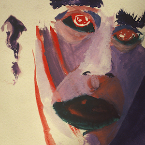 John Shane Painting 1993 Face Japanese