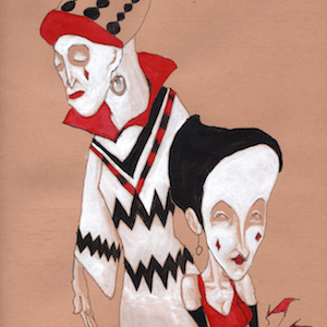 John Shane Drawing 2014 Circus Folk